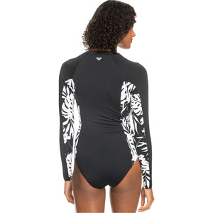 2024 Roxy Womens New Panels Detail Long Sleeve Surf Suit ERJWR03632 - Anthracite